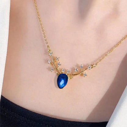 Niche neck accessories elegant fashion trend shiny pendant necklace